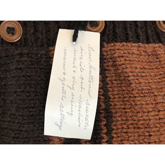 1-2T Boys Two-Tone, Hand Knitted Baby Cardigan Sweater, Warm, Soft & Comfy - Picture 2 of 14